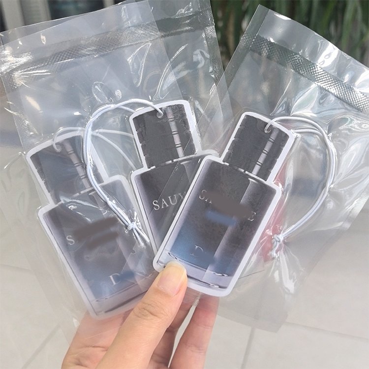 Factory price wholesale paper car perfume bottle design make your own logo air freshener for custom