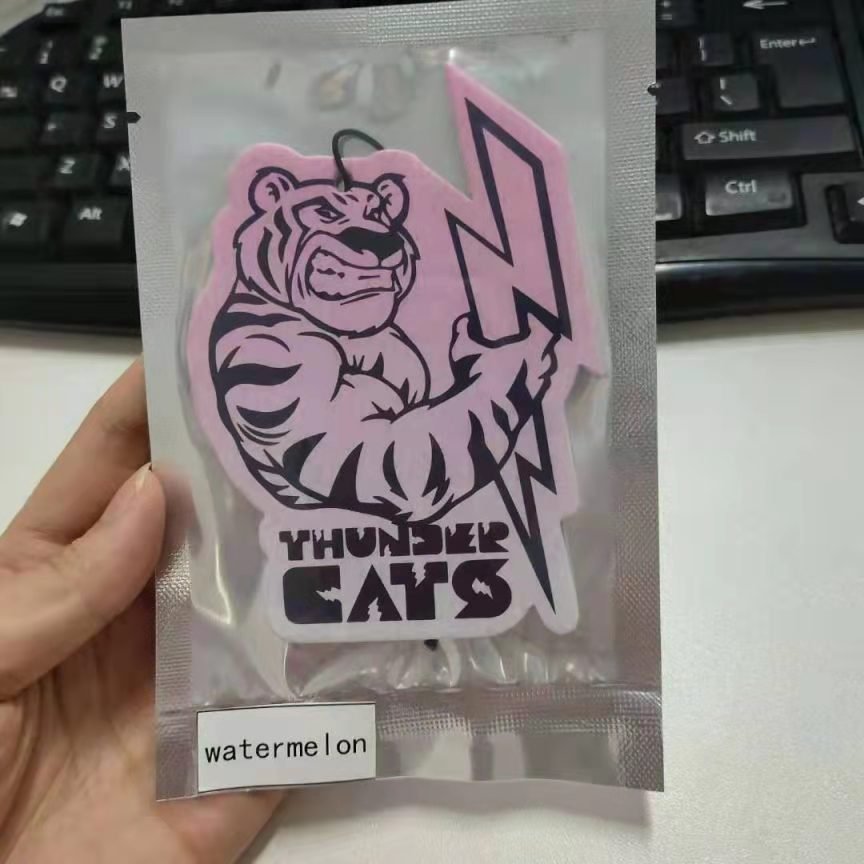 Custom different shapes smells blank car paper air freshener double side printed air freshener paper for car promotional gift
