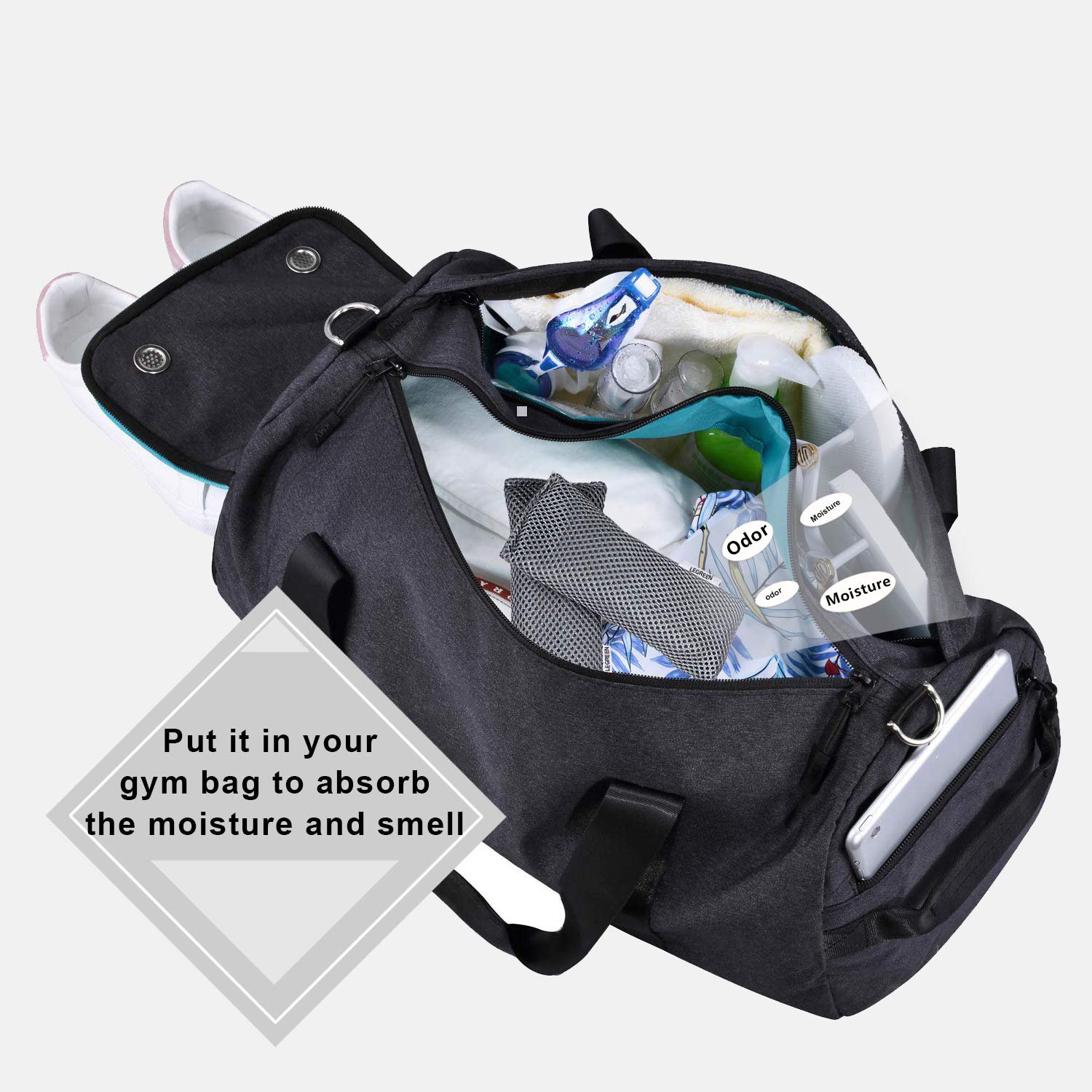 LEGREEN 50g Activated Bamboo Charcoal Air Purifying Deodorizer Bags Shoes Deodorant Car Air Freshener Odor Eliminator Bag