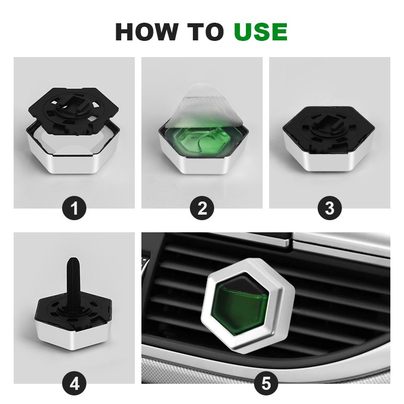 Personalized Designer Fragrance Oil Car Diffuser Car Air Freshener Vent Clip Aroma Diffusers For Cars Custom Air Freshener
