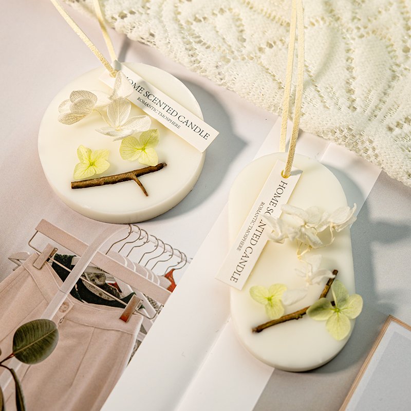 Home Hanging Type Organic Botanical Dried Flower Scented Wax Sachet Air Freshener