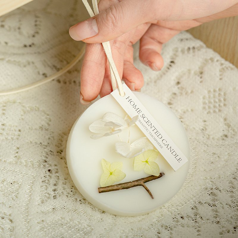 Home Hanging Type Organic Botanical Dried Flower Scented Wax Sachet Air Freshener