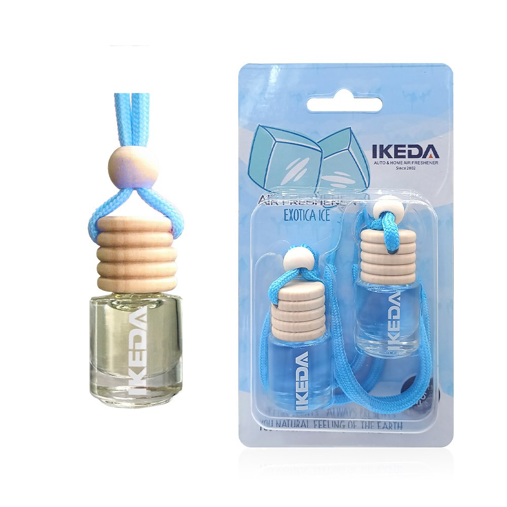 Wooden cap glass bottle cup coffee refresh eco-friendly perfume car scent hanging bag perfume fragrance air freshener