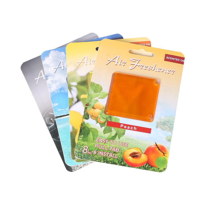Factory Supplier Essential Oil Air Interior Decorations New Car Smell Freshener Bulk Scented Eva Car Vent Clip Diffusers