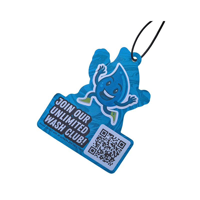 Paper Wholesale Promotional Lemon Ocean Various Fruity Fragranant Scents Custom Shaped Hanging Paper Car Air Freshener