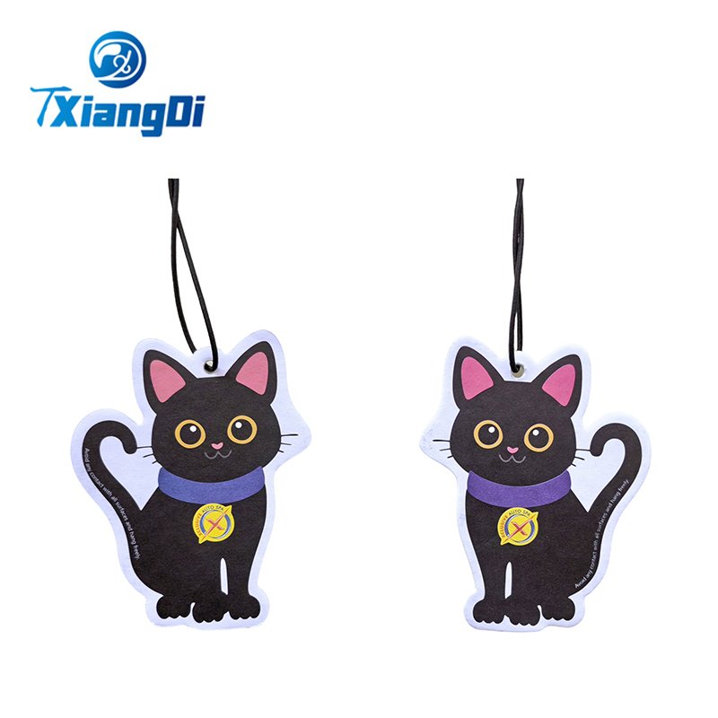 Paper Wholesale Promotional Lemon Ocean Various Fruity Fragranant Scents Custom Shaped Hanging Paper Car Air Freshener