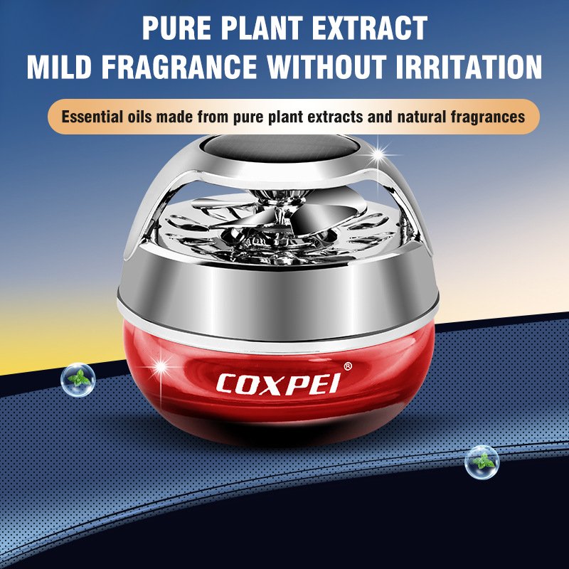Solid Luxury Car Aromatherapy Perfume Solar Powered Air Freshener for Dashboard & Home Modern Liquid Interior Fragrance Console