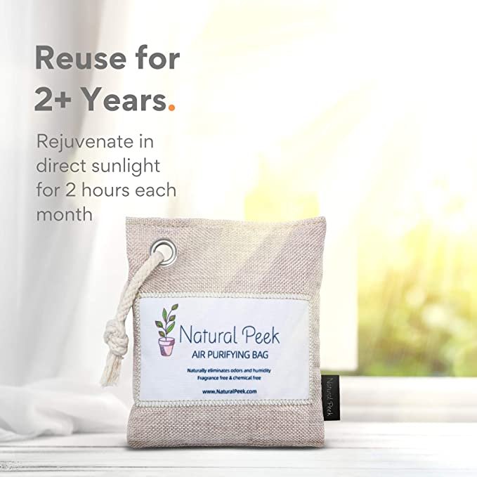 Activated Bamboo Charcoal Bag Air Purifying Deodorizer Bag For Home Kitchen Air Purification OEM Custom Logo Label