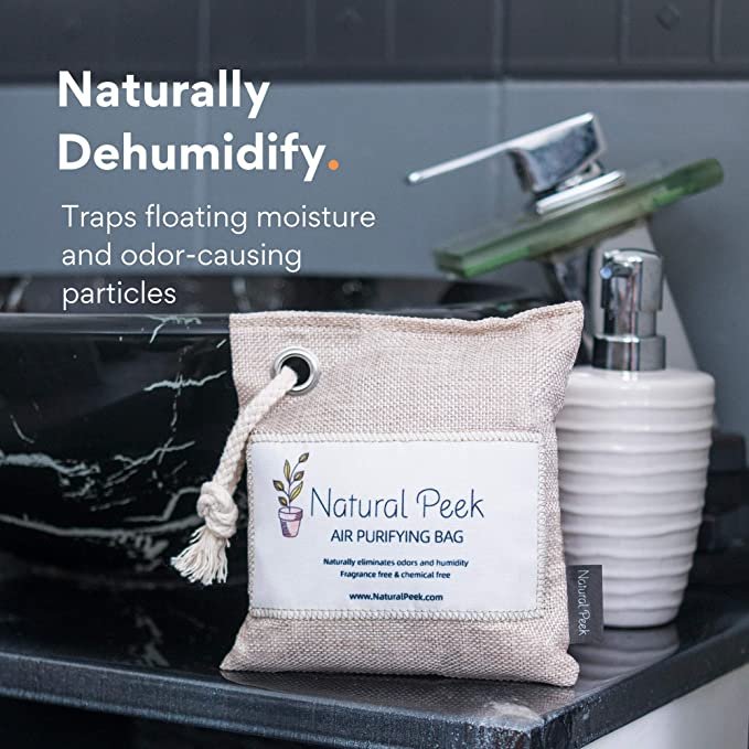 Activated Bamboo Charcoal Bag Air Purifying Deodorizer Bag For Home Kitchen Air Purification OEM Custom Logo Label
