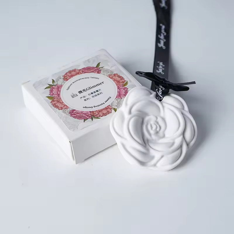 TX car rearview mirror aromatherapy pendant floral plaster perfume diffuser car interior decoration