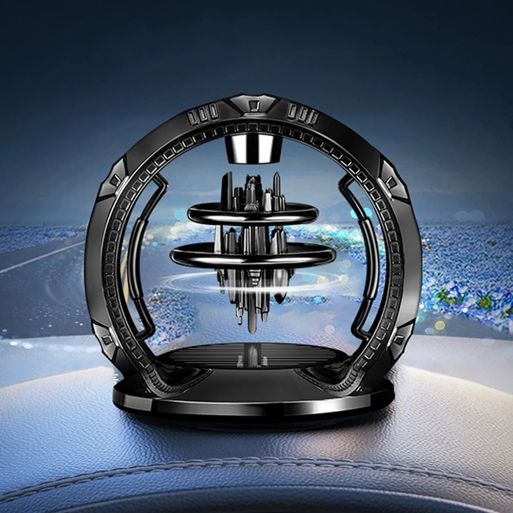 Sky City Car Solar Aromatherapy Ornament Air Freshener Diffuser Rotatable Air Purifier Aromatherapy