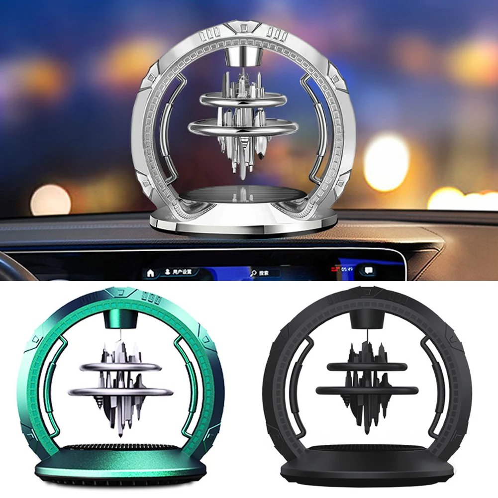 Sky City Car Solar Aromatherapy Ornament Air Freshener Diffuser Rotatable Air Purifier Aromatherapy