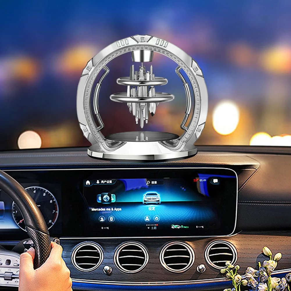 Sky City Car Solar Aromatherapy Ornament Air Freshener Diffuser Rotatable Air Purifier Aromatherapy