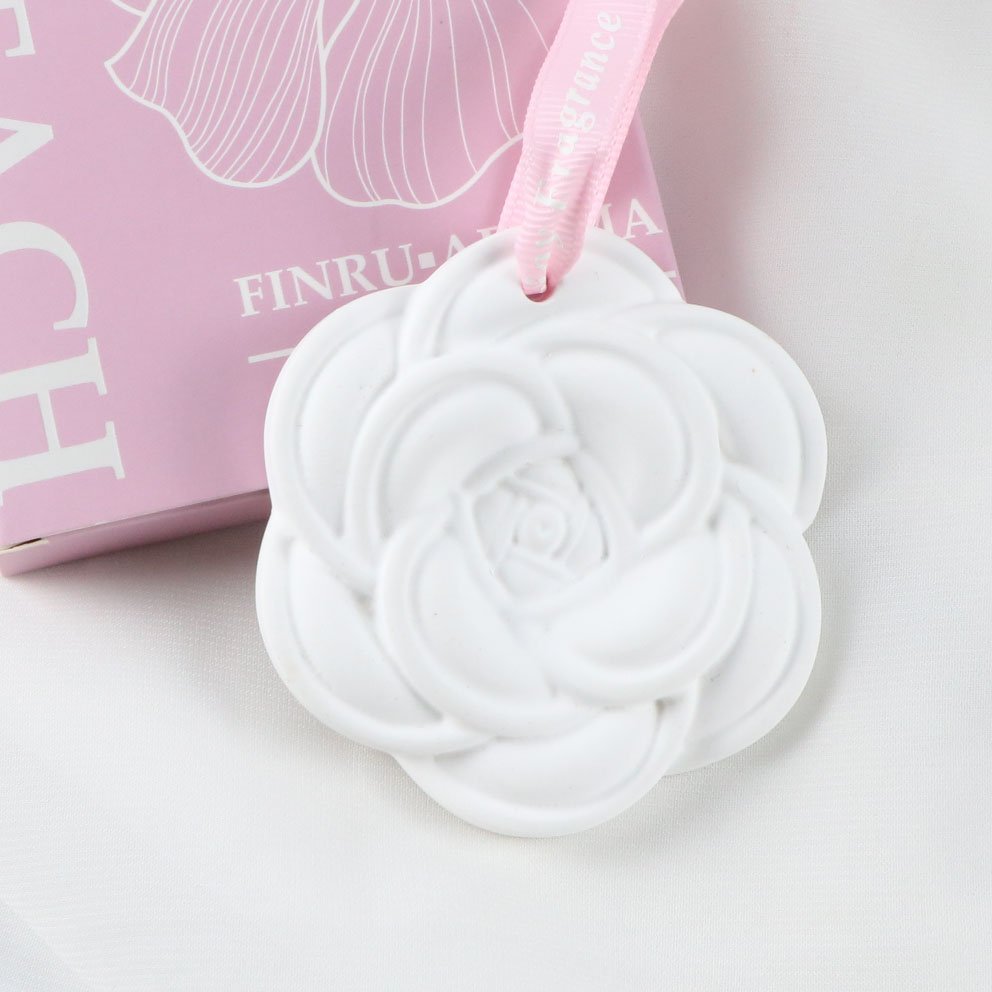 Wholesale Colorful Box Packing Flower Plaster Scented Hanging Ceramic Aroma Stone Air Freshener Porcelain Fragrance Oil Diffuser