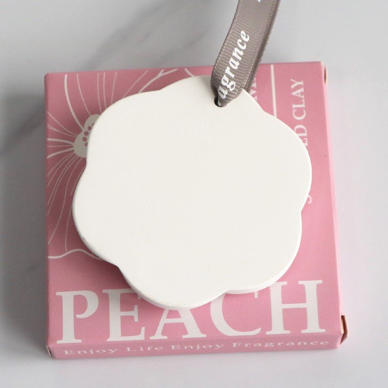 Wholesale Colorful Box Packing Flower Plaster Scented Hanging Ceramic Aroma Stone Air Freshener Porcelain Fragrance Oil Diffuser