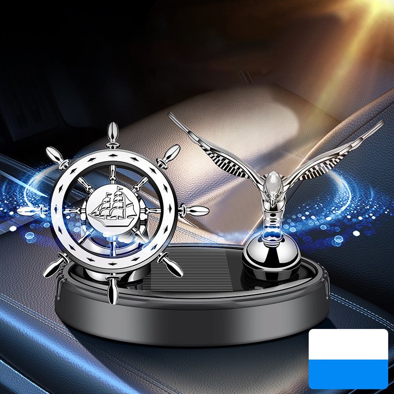 Car Freshener Solar Air Freshener Car Auto-Rotating Essential Oil Diffuser Dashboard Perfume Interior Car Accessories