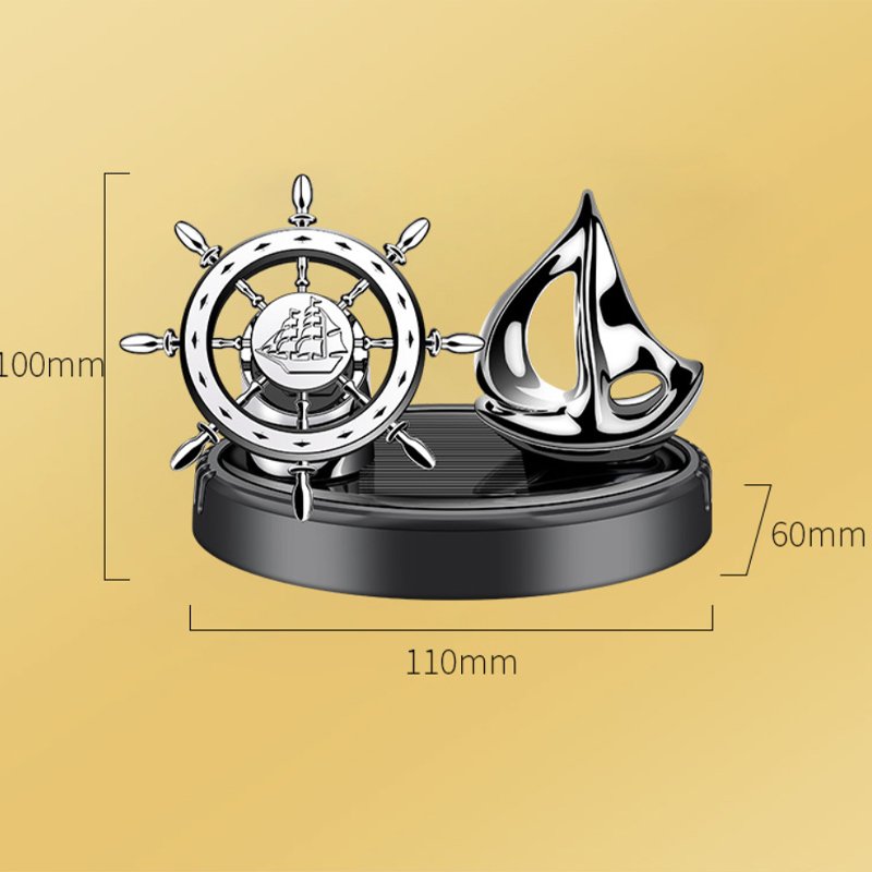 Car Freshener Solar Air Freshener Car Auto-Rotating Essential Oil Diffuser Dashboard Perfume Interior Car Accessories