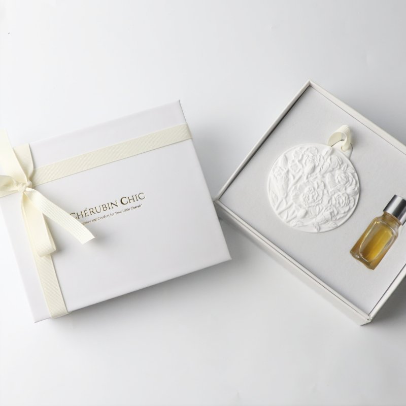 Customized Printed Logo Luxury Gift Box Ceramic Stone Scented Perfume For Wardrobe Deodorization Hanging Air Freshener