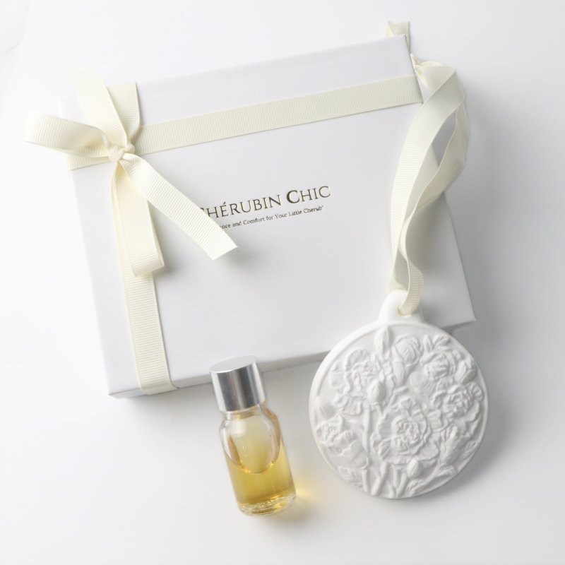 Customized Printed Logo Luxury Gift Box Ceramic Stone Scented Perfume For Wardrobe Deodorization Hanging Air Freshener