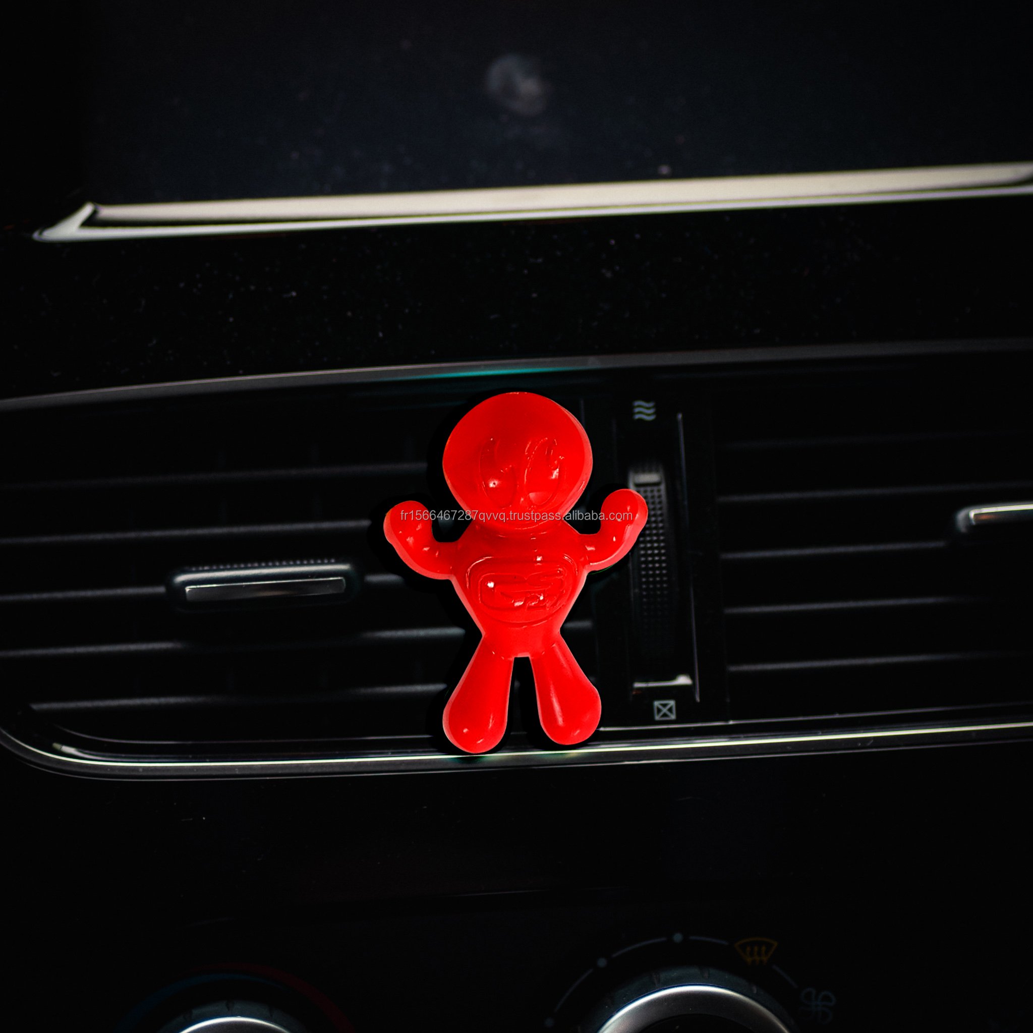 GS27 Premium Air Freshener DEOCAR TITAN Cherry French Fragrance Solid Plastic Car Perfume with Clip for Vent & Home Rose Scented