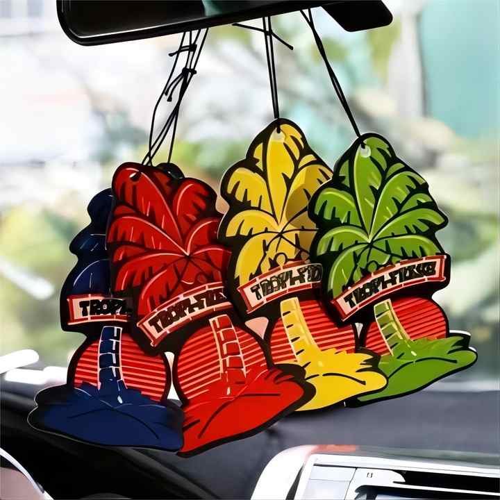 Hot Sale Eco-Friendly Different Smells Animal Dog Paper hanging Reusable Car Air Freshener