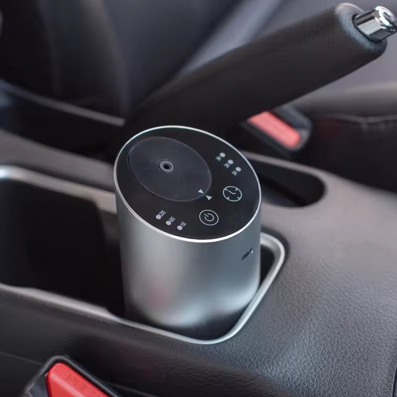 Electric Car Scent Diffuser Aroma Essential Oil Air Freshener Diffuser Machine Home Waterless Mini Portable Aroma Diffuser