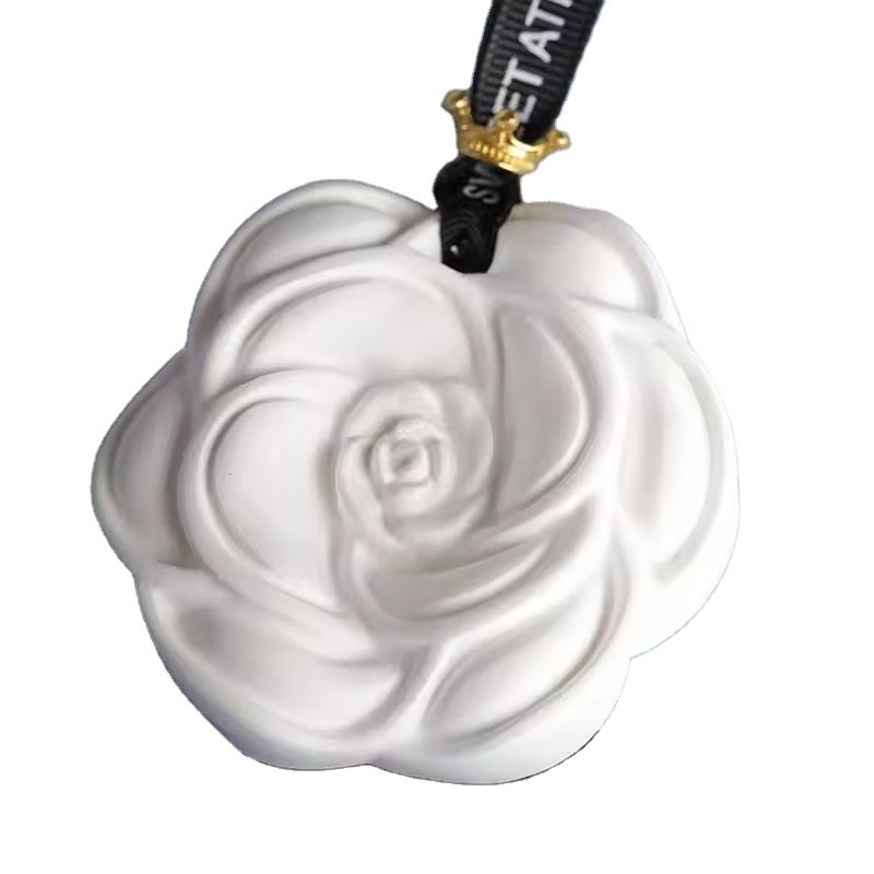 2024 private label solid fragrance car perfumeCustom Labels Flower Shaped Fragrance Wax Tablets for car home