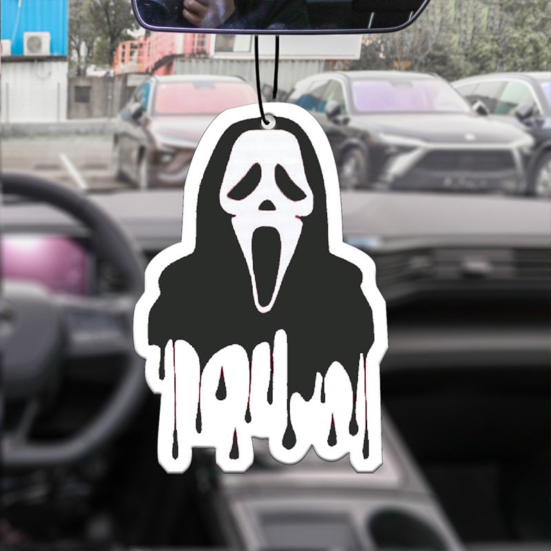 Top Fashionable New Halloween Style Ghost Festival Decoration Custom Cartoon Design Car Air Freshener