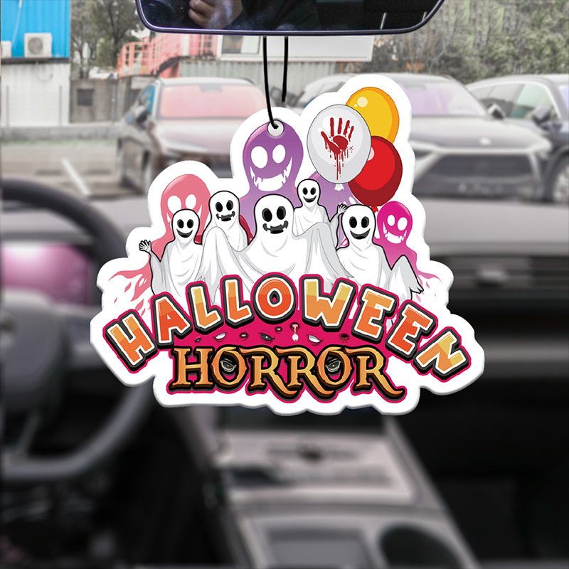 Top Fashionable New Halloween Style Ghost Festival Decoration Custom Cartoon Design Car Air Freshener