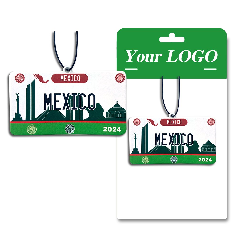 High quality Custom Air Freshener Car Perfume Hanging Freshener Paper Trees Logo Black scent Car Air Freshener