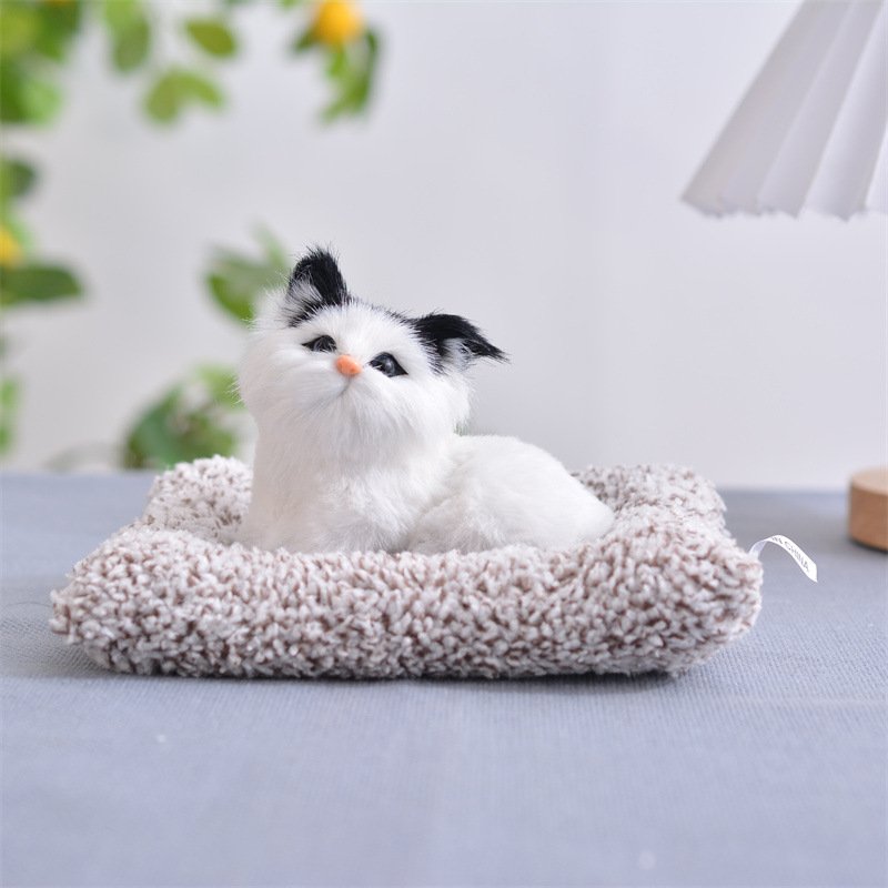 Wholesale 10pcs Creative Car Ornaments with Cute Cloth Cat Mat and Toy Bamboo Charcoal Bag for Odor Control Freshening Usage