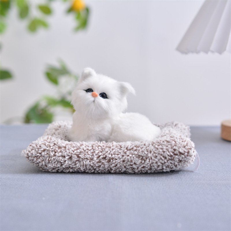 Wholesale 10pcs Creative Car Ornaments with Cute Cloth Cat Mat and Toy Bamboo Charcoal Bag for Odor Control Freshening Usage