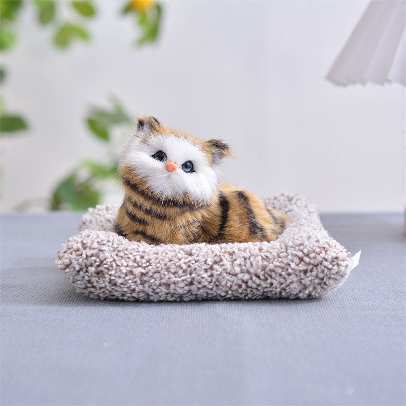 Wholesale 10pcs Creative Car Ornaments with Cute Cloth Cat Mat and Toy Bamboo Charcoal Bag for Odor Control Freshening Usage