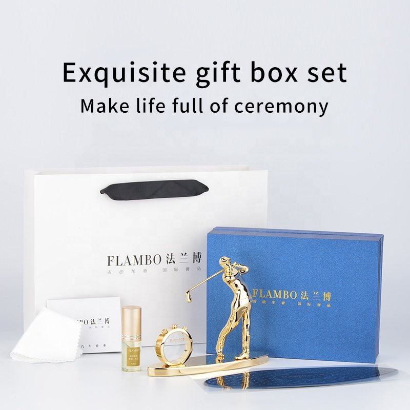 Wholesale Golf Design Custom Car Dashboard Gift Air Perfume Luxury Smell Scent Fragrance Diffuser Fresheners * For Car Freshener