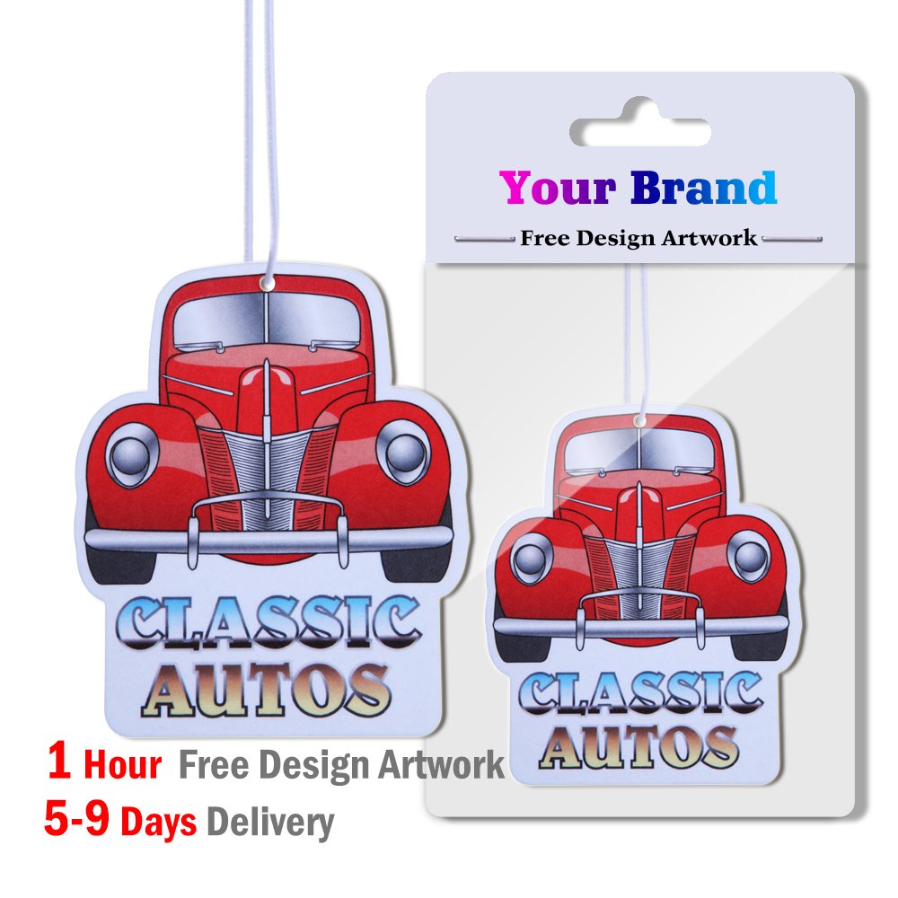 Customized Design Customs LOGO Factory Price Custom Paper Air Freshener Car Freshener Hanging paper Car Air Freshener For Car