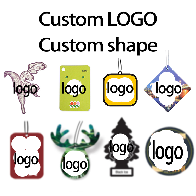 Custom logo felt material blank car air freshener blank air freshener Custom Car paper Air Freshener