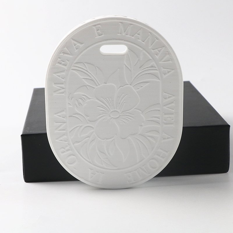 OEM Customized Aromatherapy Gift Air Freshener Fragrance Pendant Home Decoration Wardrobe Ceramic Scented Stone