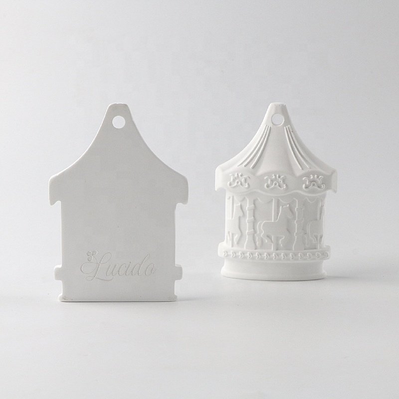 Customized Newborn Gift Fragrance Pendant Scented Ceramic Aroma Stone Diffuser Air Freshener Decoration Home Car
