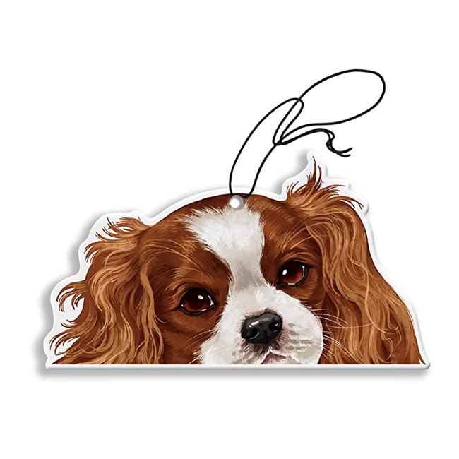 Cute Dog Pattern Air Freshener for Car Vent Paper Material with Cologne Fragrance Good Smell Scent Gift for Car Wash Cool Logo
