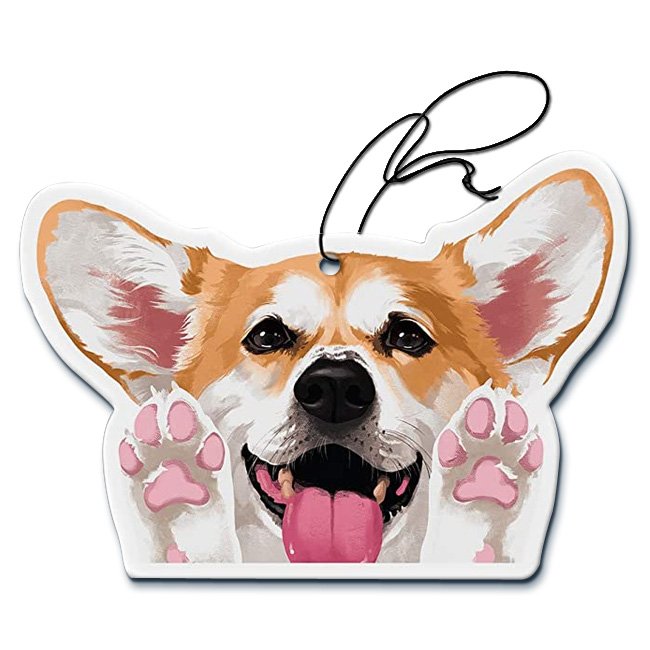 Cute Dog Pattern Air Freshener for Car Vent Paper Material with Cologne Fragrance Good Smell Scent Gift for Car Wash Cool Logo