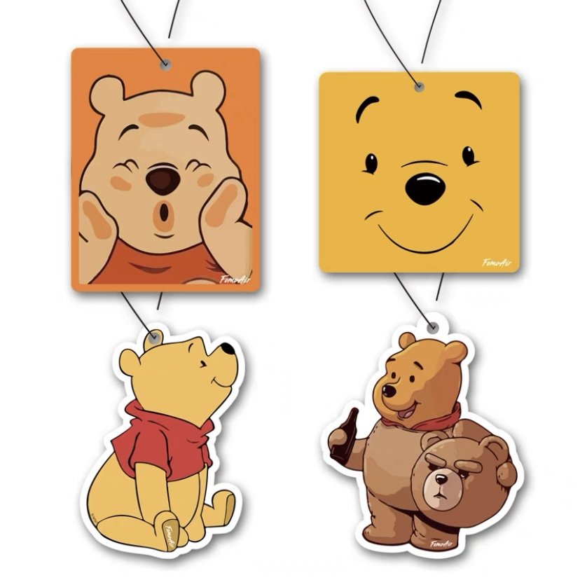 Cute Dog Pattern Air Freshener for Car Vent Paper Material with Cologne Fragrance Good Smell Scent Gift for Car Wash Cool Logo