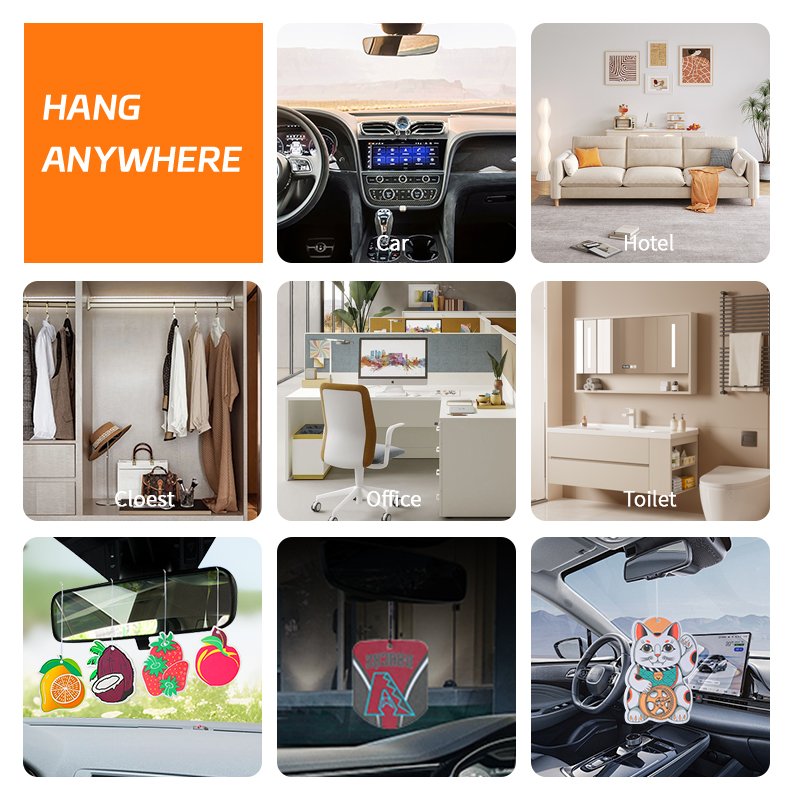 Custom Car Accessories Air Freshener Perfume Hanging 3D Car Scents Air Freshener