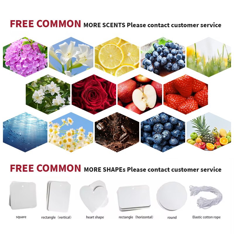 Custom Car Accessories Air Freshener Perfume Hanging 3D Car Scents Air Freshener