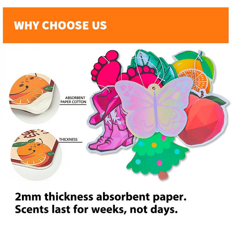 Custom Car Accessories Air Freshener Perfume Hanging 3D Car Scents Air Freshener
