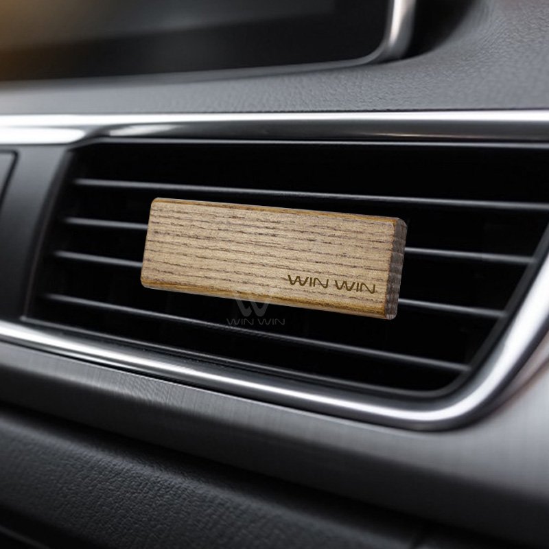 Simple Design Style Wooden Car Air Freshener Mini Car Vent Aroma Diffuser