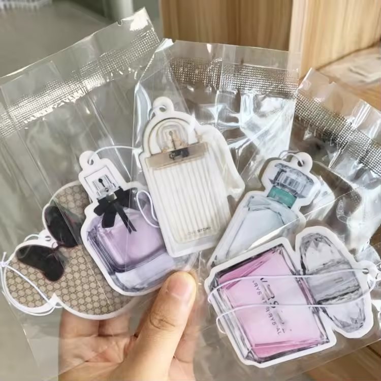 Wholesale custom your own design perfume pendant air freshener perfume bottle air fresheners for cars