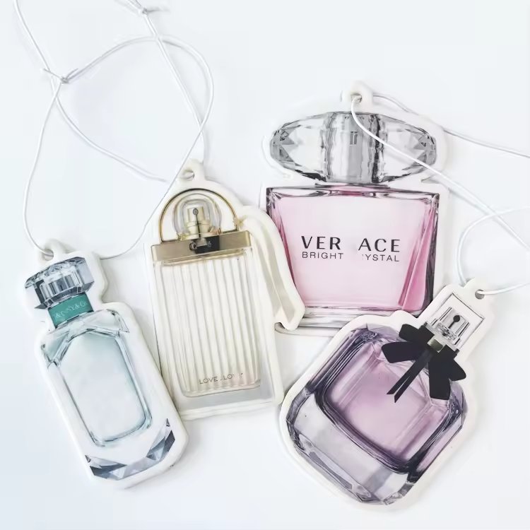 Wholesale custom your own design perfume pendant air freshener perfume bottle air fresheners for cars