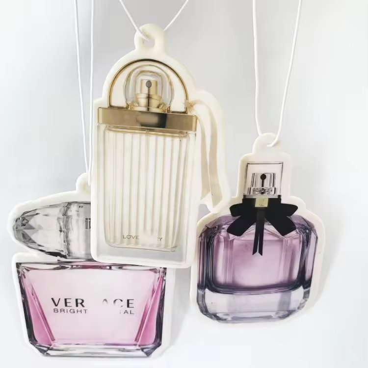 Wholesale custom your own design perfume pendant air freshener perfume bottle air fresheners for cars