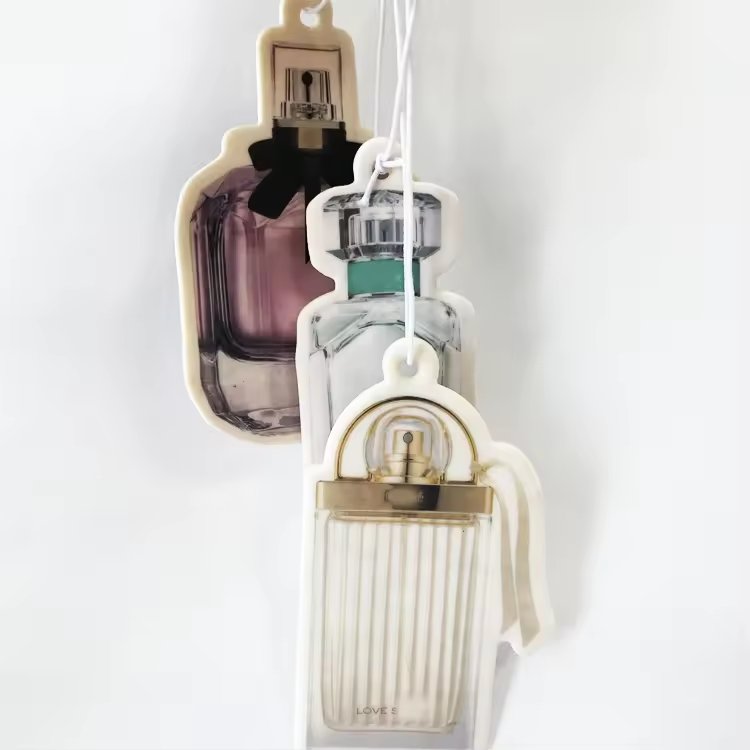 Wholesale custom your own design perfume pendant air freshener perfume bottle air fresheners for cars