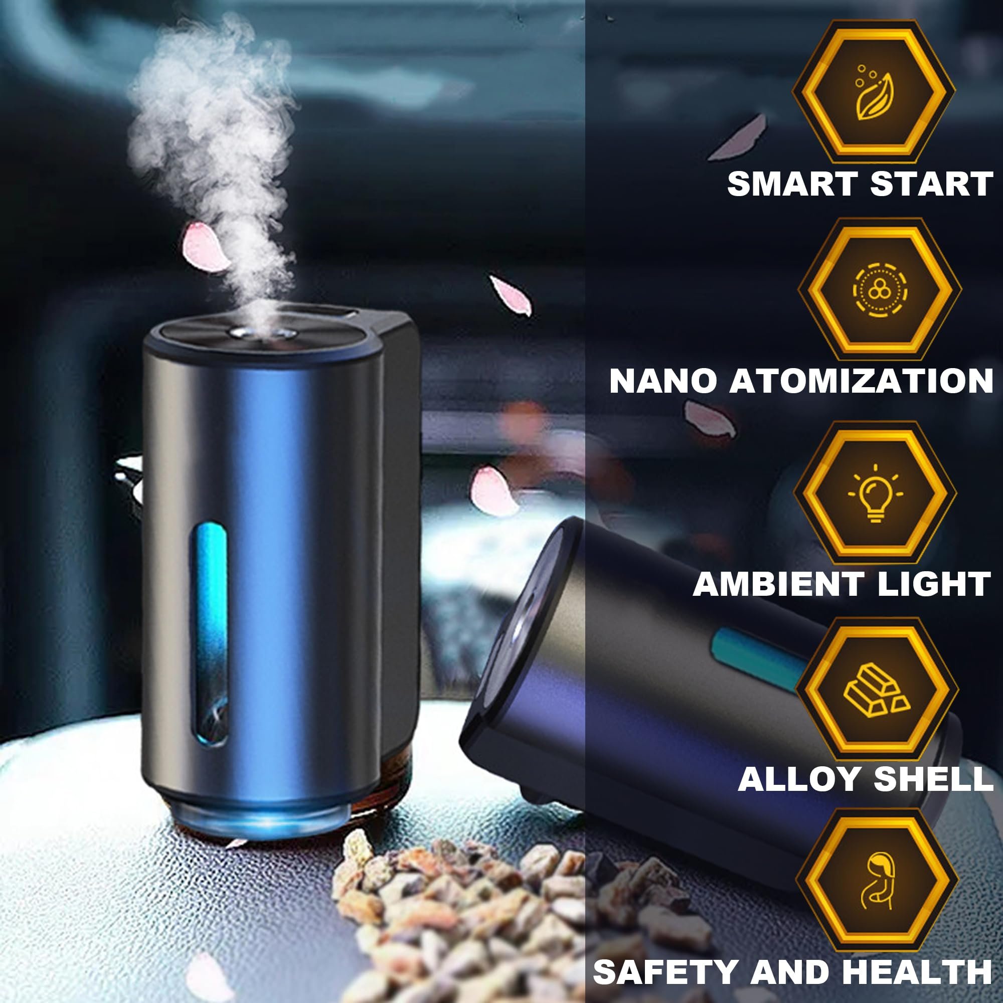 difusores de aromas profecional Rechargeable Car Aroma Diffuser Smart Car Air Freshener Diffuser